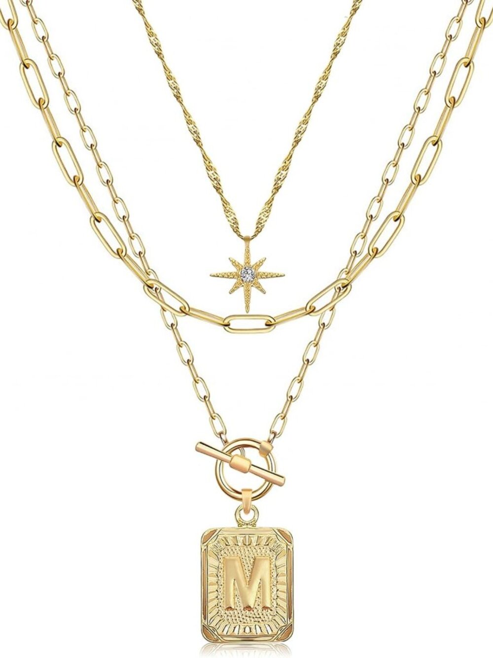 Layered Initial Necklaces for Women | Personalized Jewelry | Trendy Gift Idea